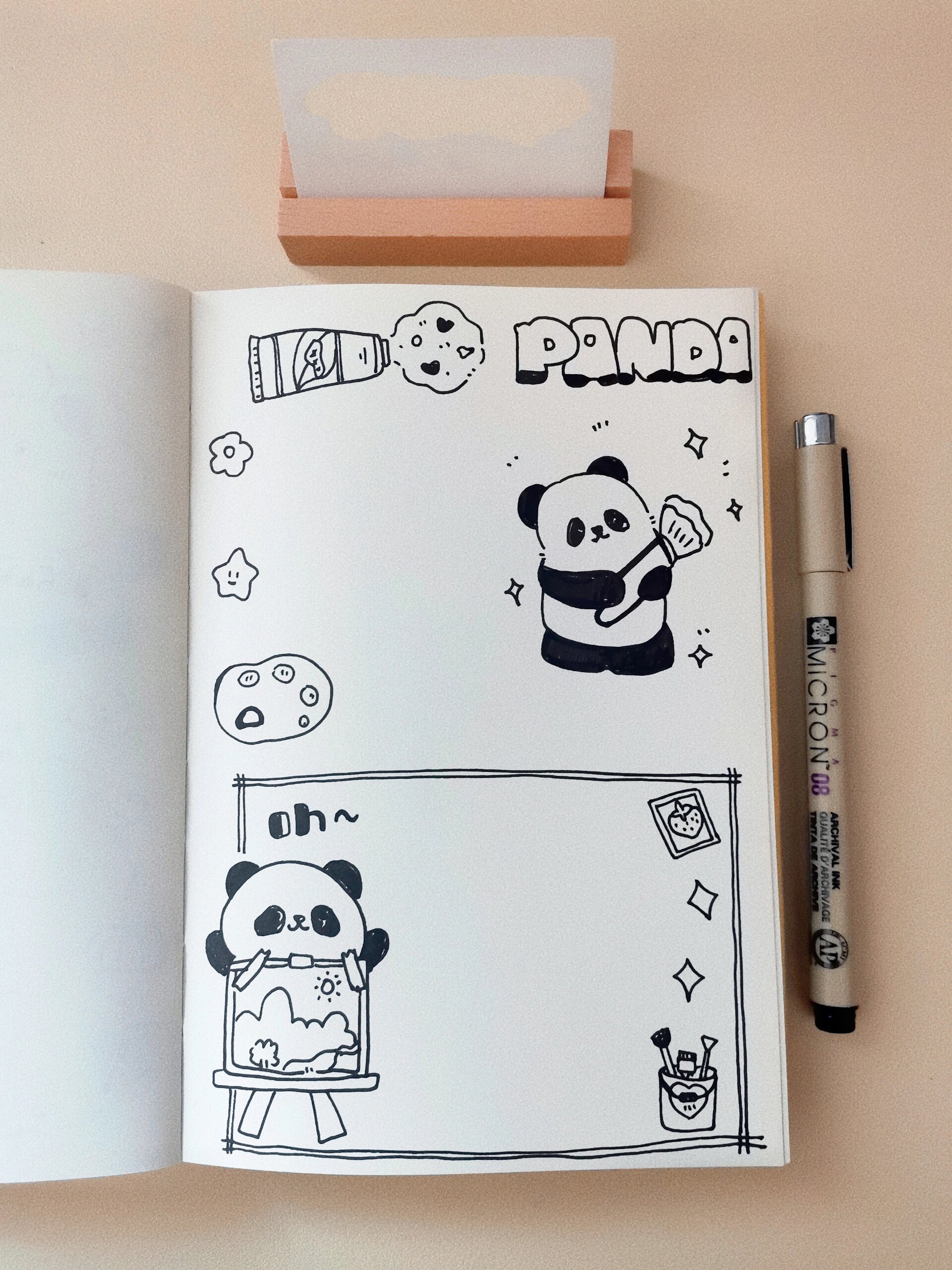 可爱黑白手帐合集·简笔画手帐 合集来啦