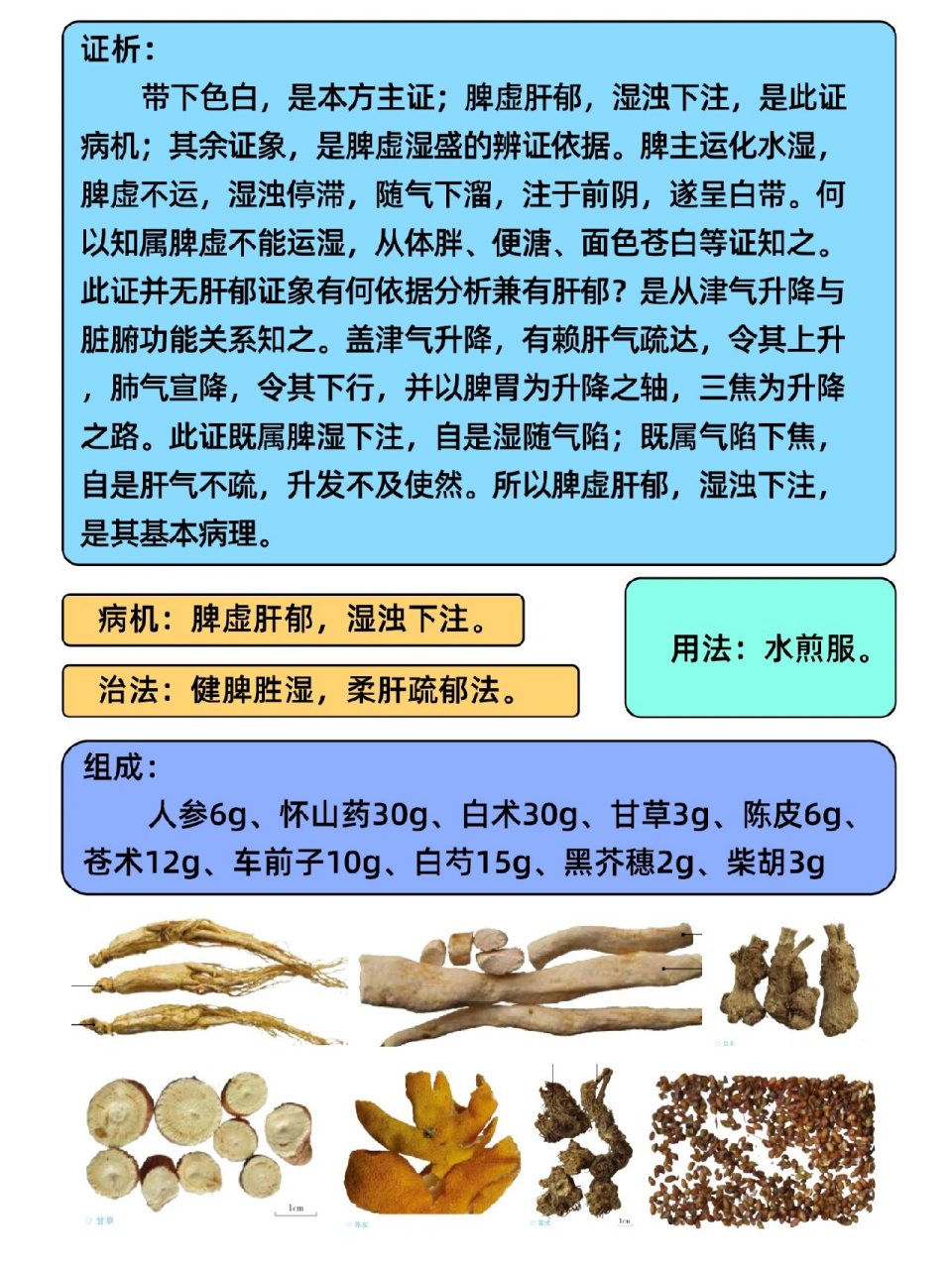 传世名方之完带汤 脾主升,胃主降.