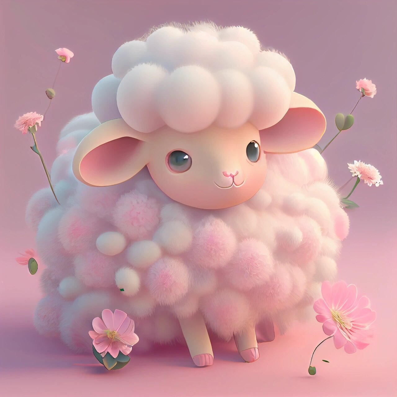 粉色系十二生肖女生头像来了