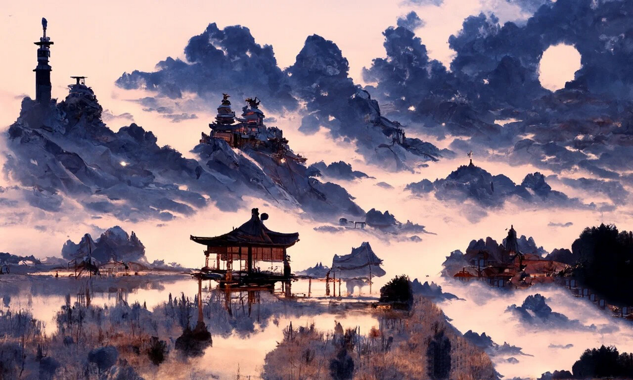 中国夜色古风壁纸91