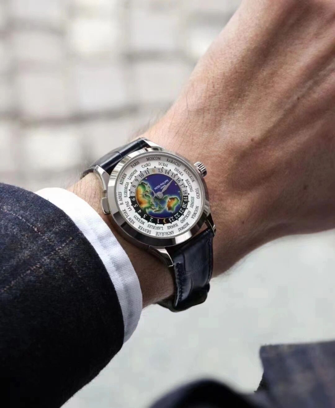 百达翡丽5231g-001 白金珐琅彩 最新款vip 百达翡丽5231g-001 白金