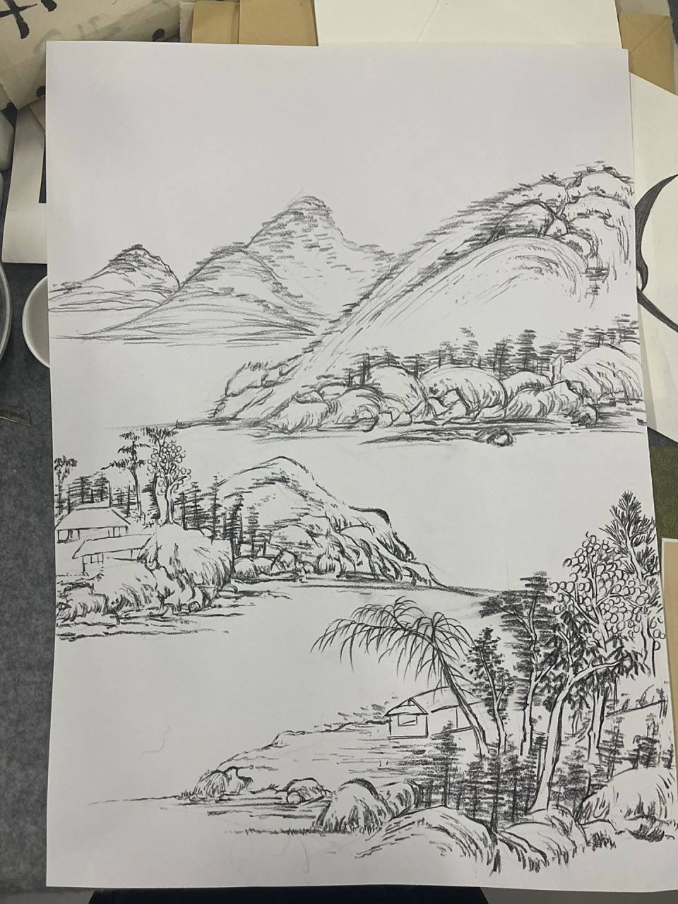 国画山水|白描17