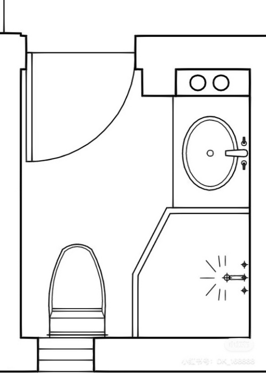 错误厕所平面图图片