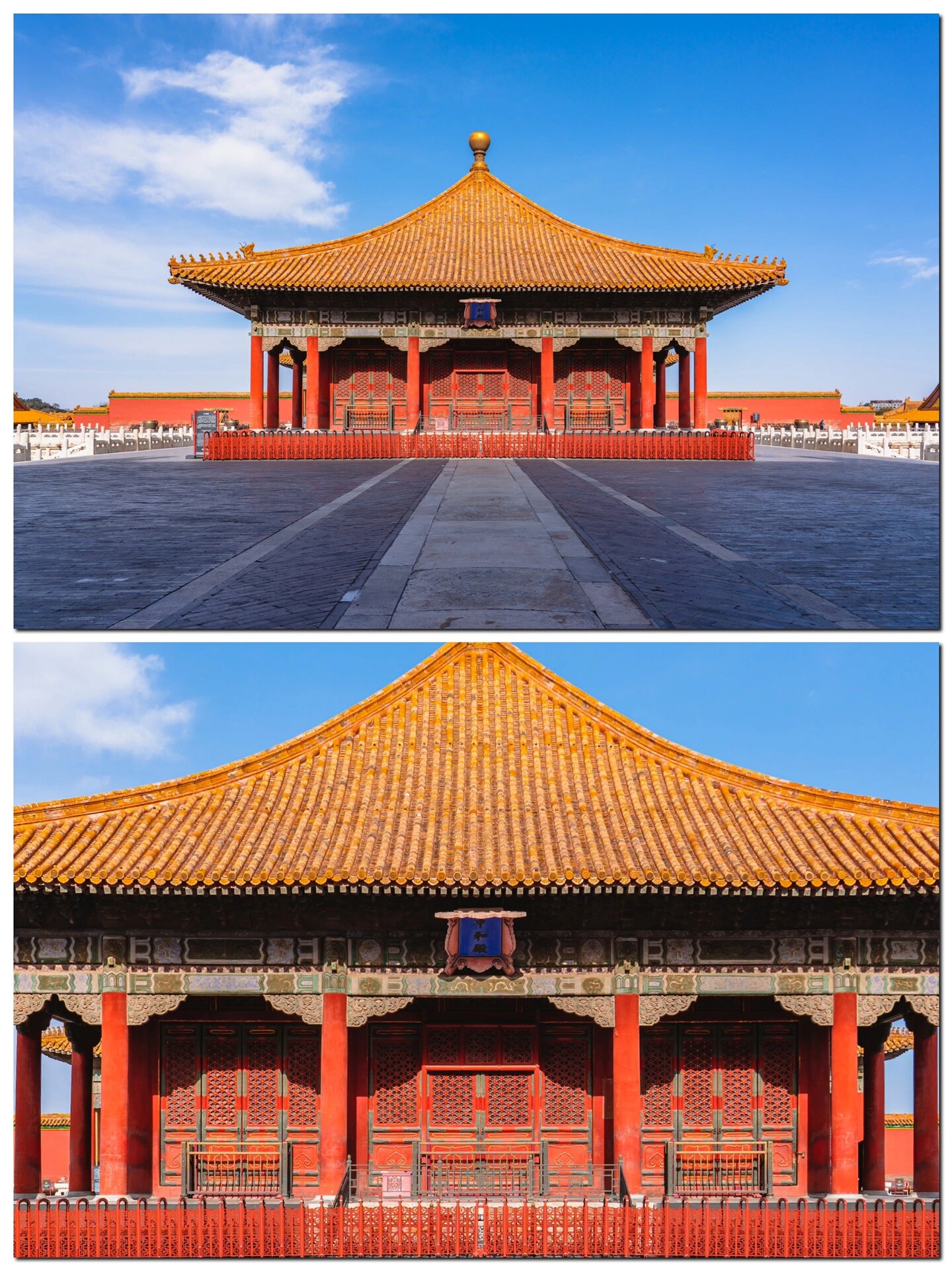 北京故宫紫禁城就是古典建筑中轴对称结构的典型代表,趁着现在天冷和