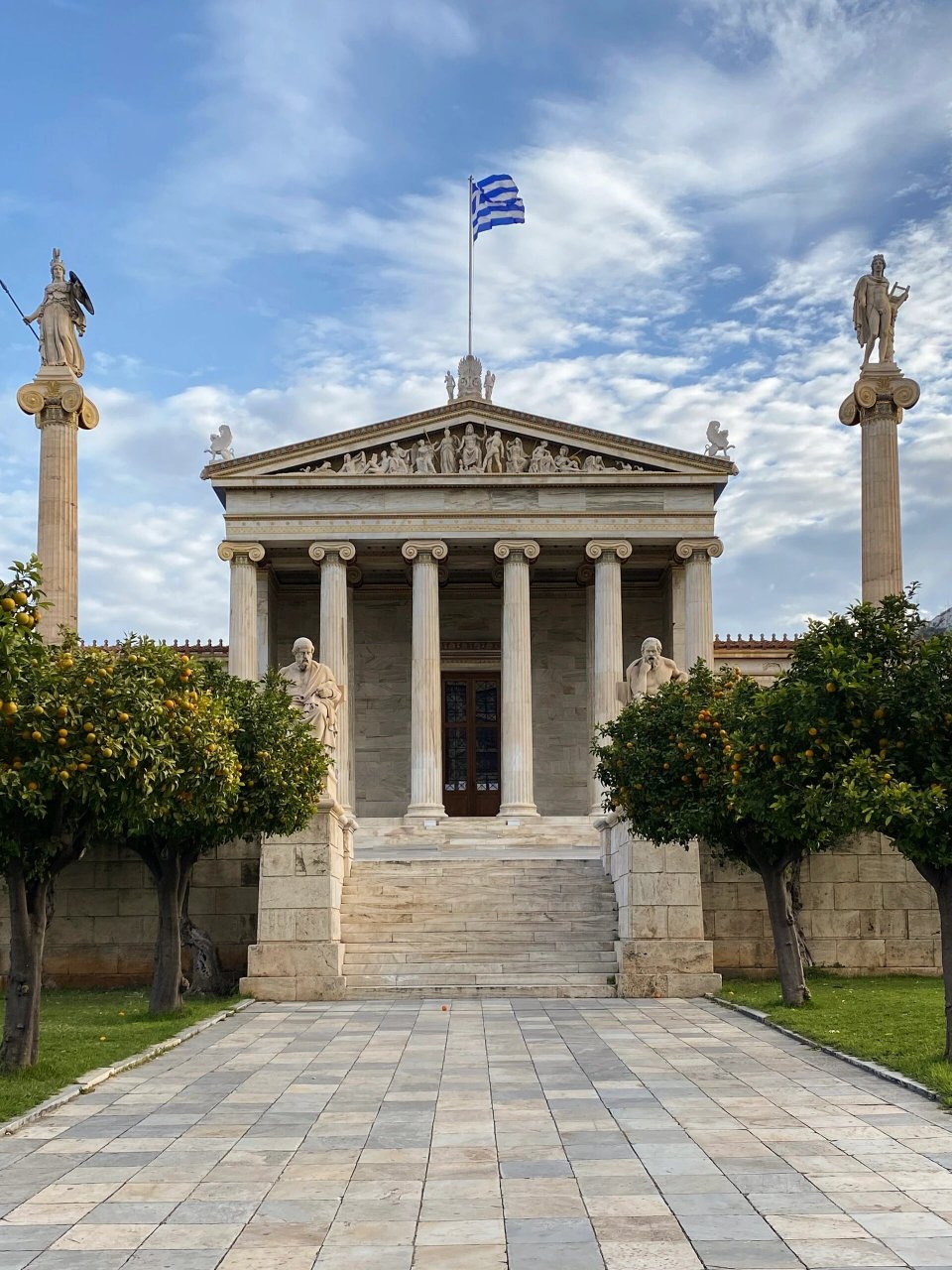 欧式古建筑之新古典主义建筑:雅典学院,academy of athens 	 希腊