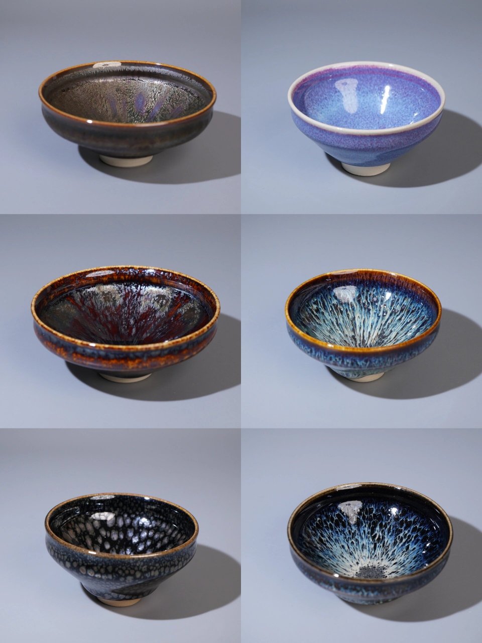 日本和泉良法 曜变天目盏 日本京烧 和泉良法 耀彩天目盏 斗笠型主人