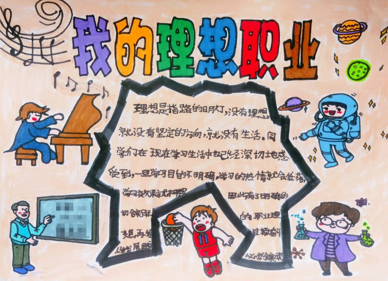 "我的理想职业"手抄报