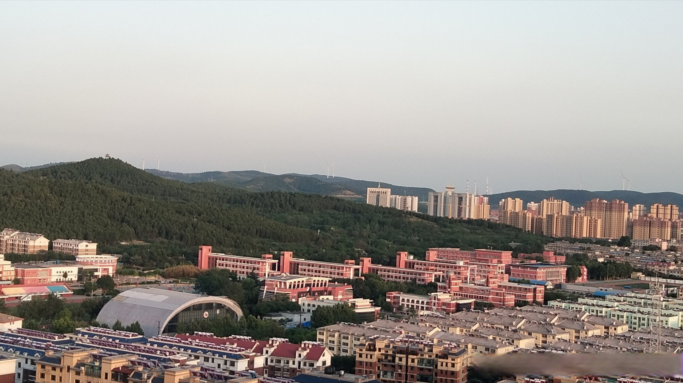 山顶的风景# 平阴也美丽.#天气即天意