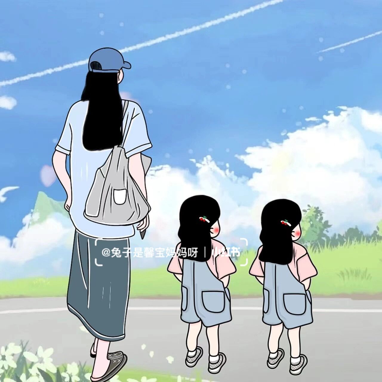 宝妈带娃 两姐妹93亲子头像