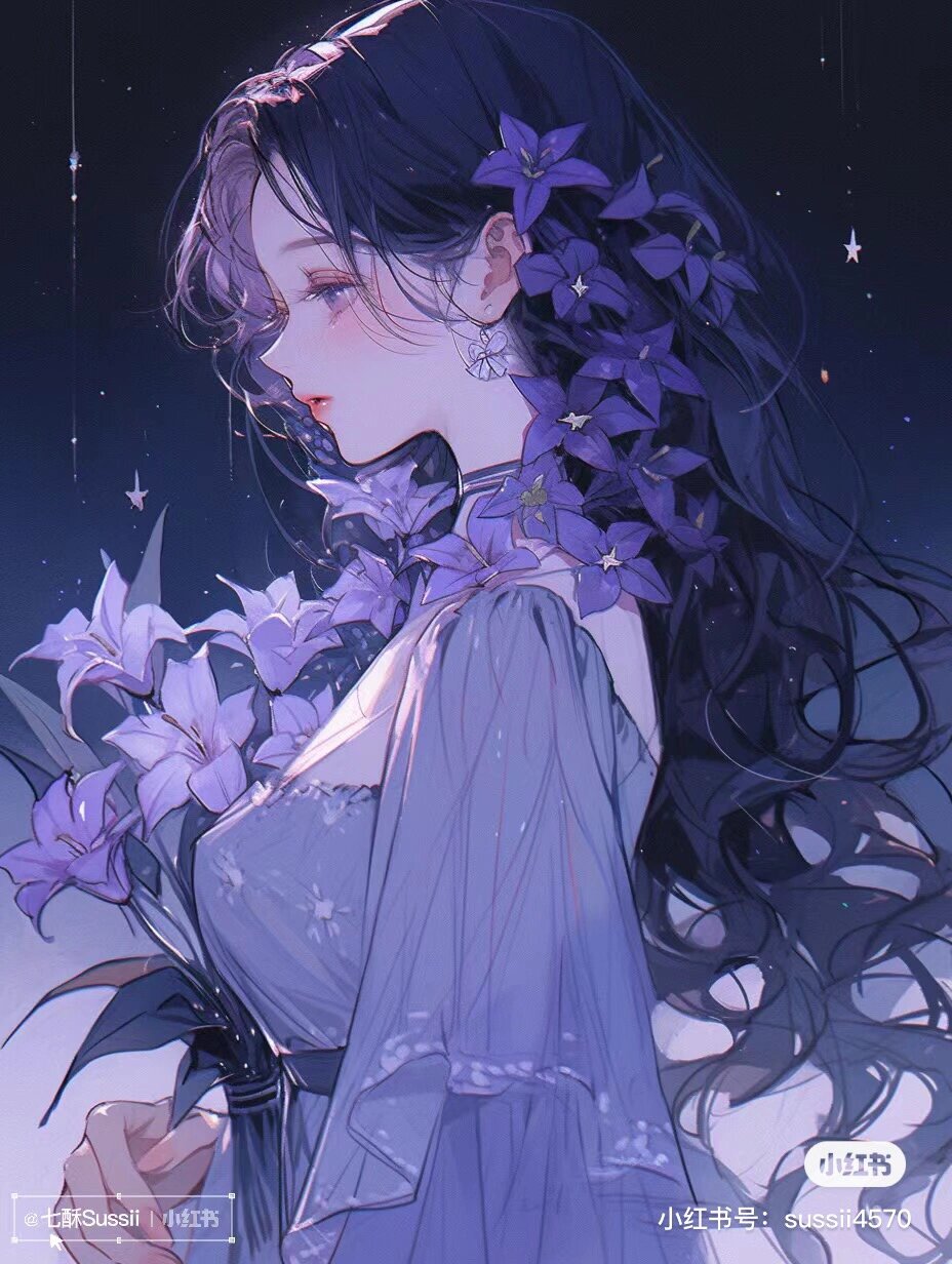 紫色闺蜜头像