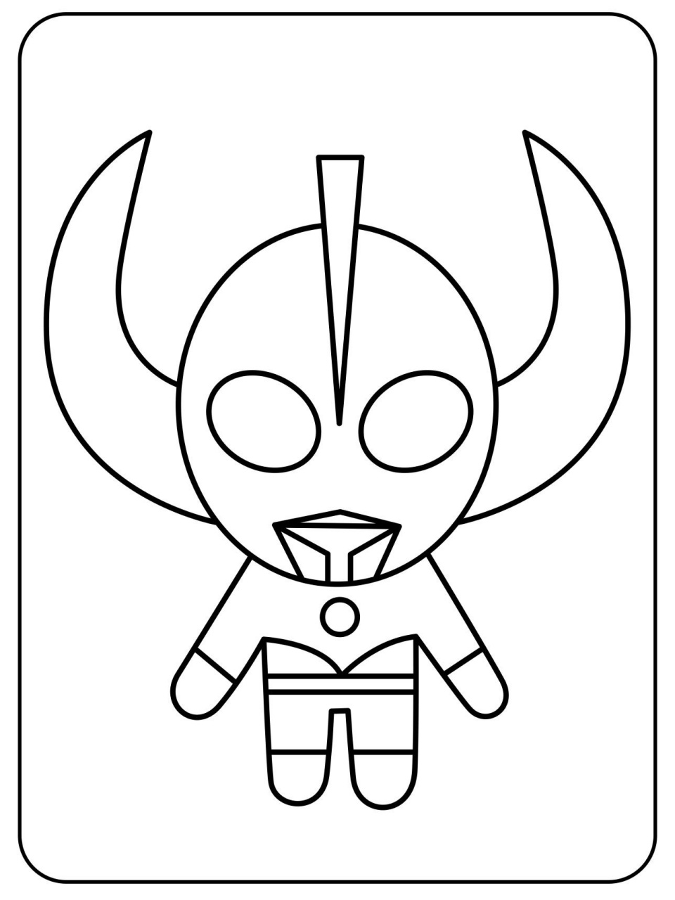 97卡通奥特曼涂色简笔画素材 | 全册120张75 96用涂色的方式