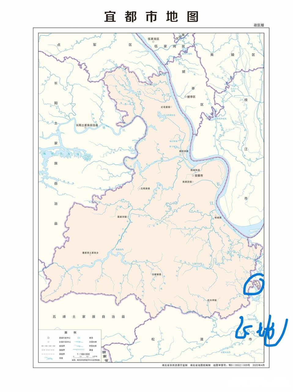 这块飞地就是宜都市松木坪镇泉水垱村的泉水1组(地图标识为联丰村).
