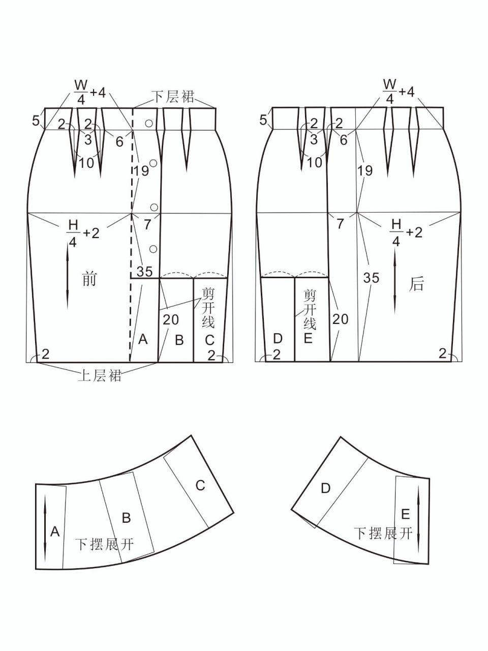 高腰直裙制版打样裁剪图 宝子们国庆节快乐吖～～愿祖国母亲繁荣昌盛