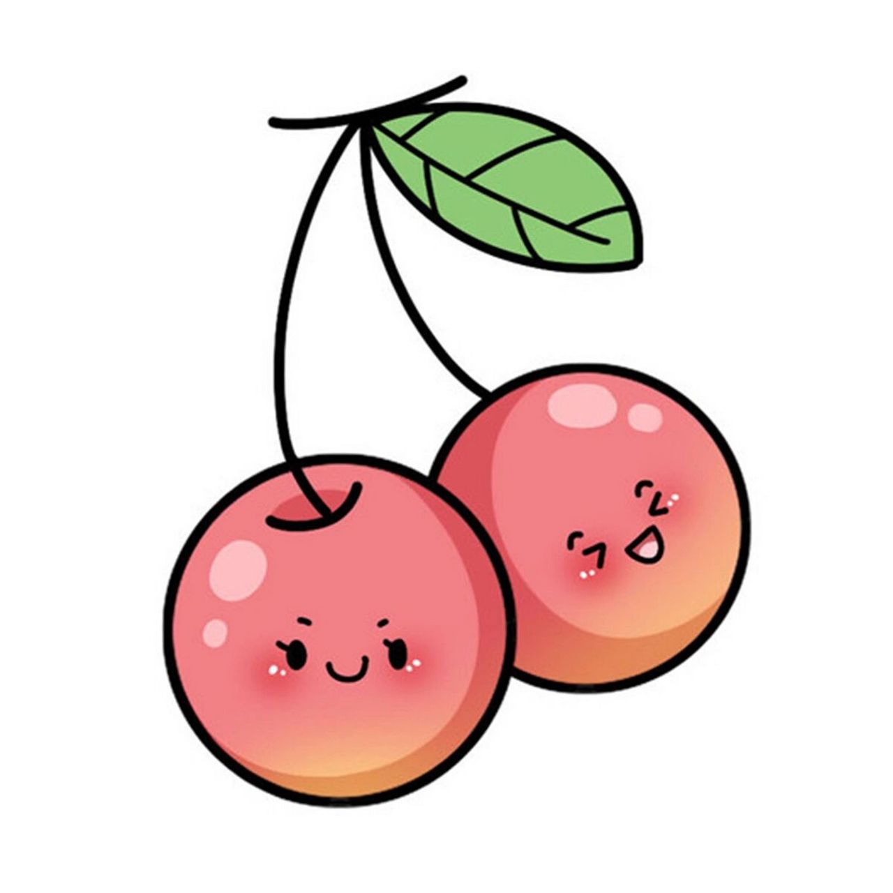 96绘画小课堂|小樱桃简笔画分享 96绘画小课堂之小樱桃简笔画分享