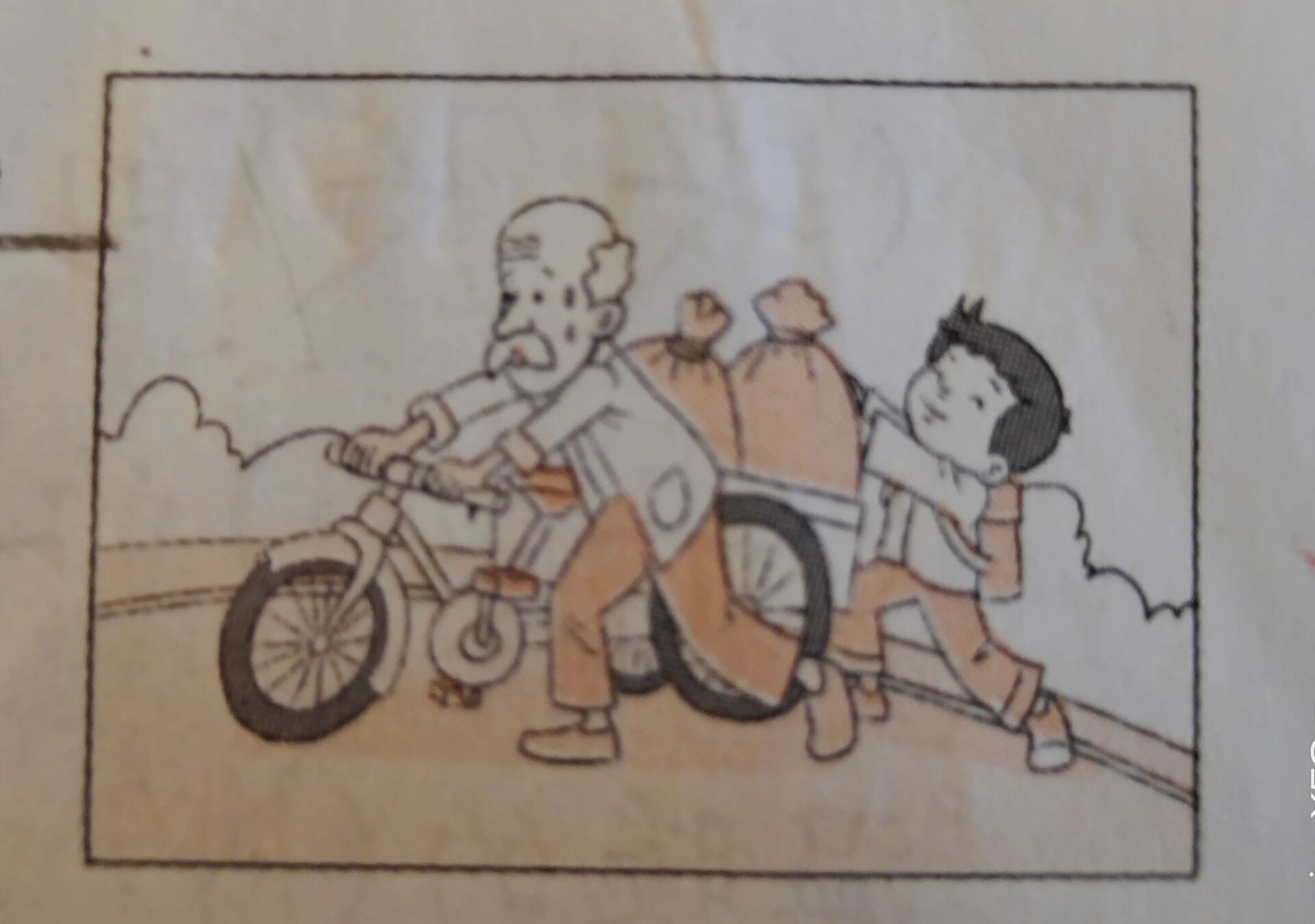看图写话《帮爷爷推车》