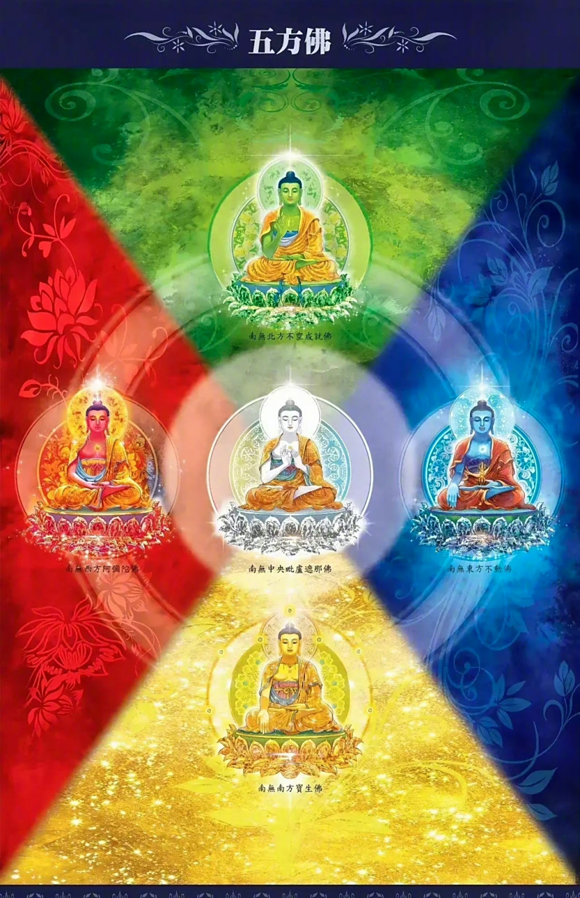 每日祈福来啦,五佛赐福,福寿绵绵,财运亨通  #好运##转运