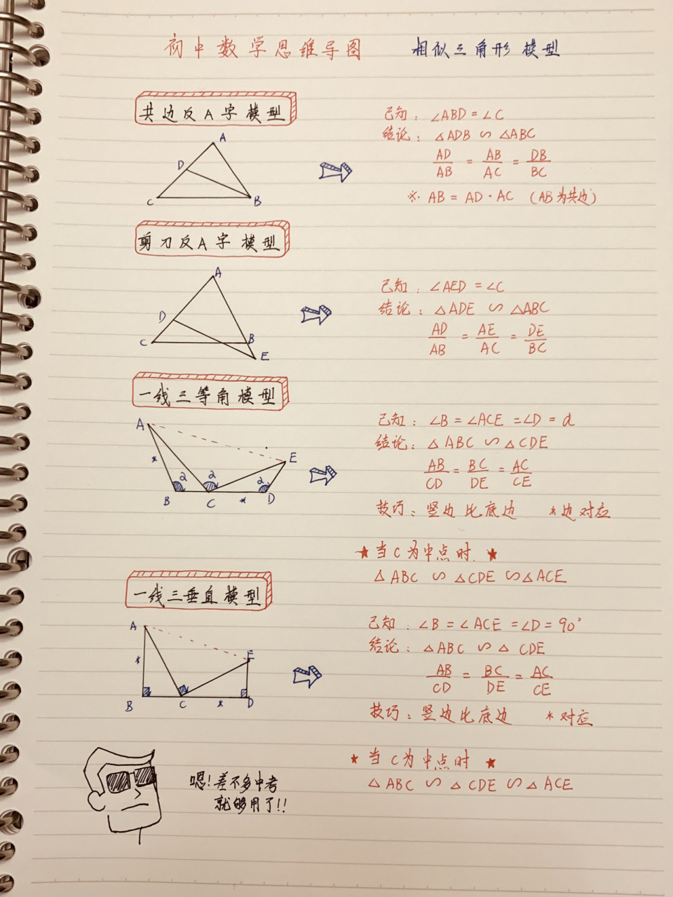 mr.超超 初中数学思维导图系列 相似三角形模型,解题速度加倍