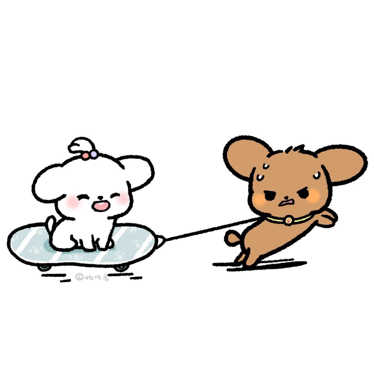 情侣头像|笨蛋小狗爱你的方式7815 日常遛宝