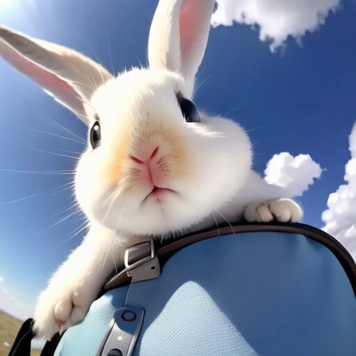 跳伞兔 飞行兔子