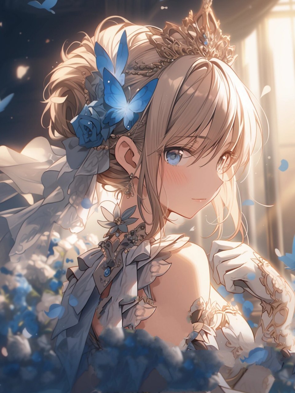 今天不执剑,saber03唯美壁纸 103 吾王saber唯美礼服壁纸