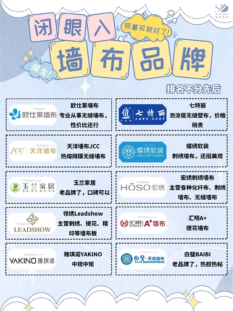 装修干货|你必须知道的墙布品牌top1097 95啦啦啦啦啦~ 今天给