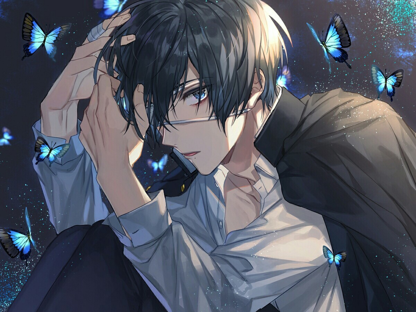 卐暗黑系帅气男生动漫头像卍 70一个冷酷无情的人,他的内心世界一定