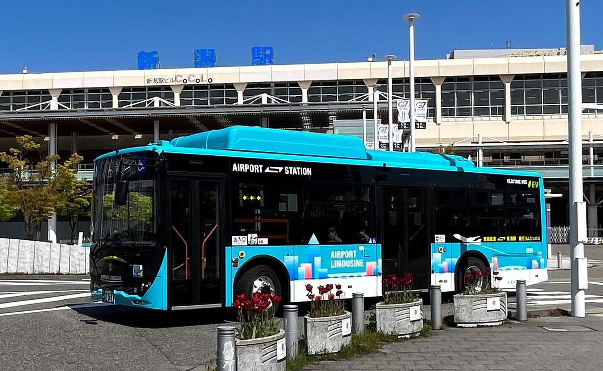 比亚迪k8成为日本新泻机场的豪华运行巴士 在新泻站南口和新泻机场