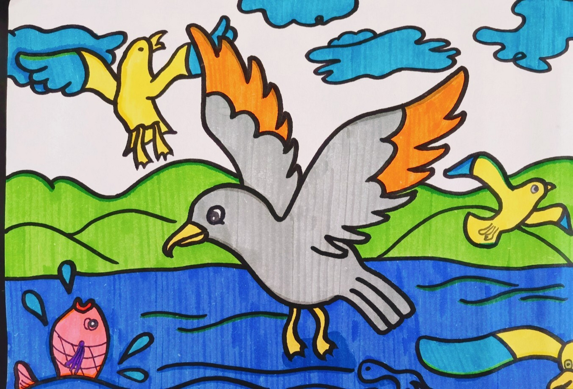 简笔画  —— 海鸥(77)