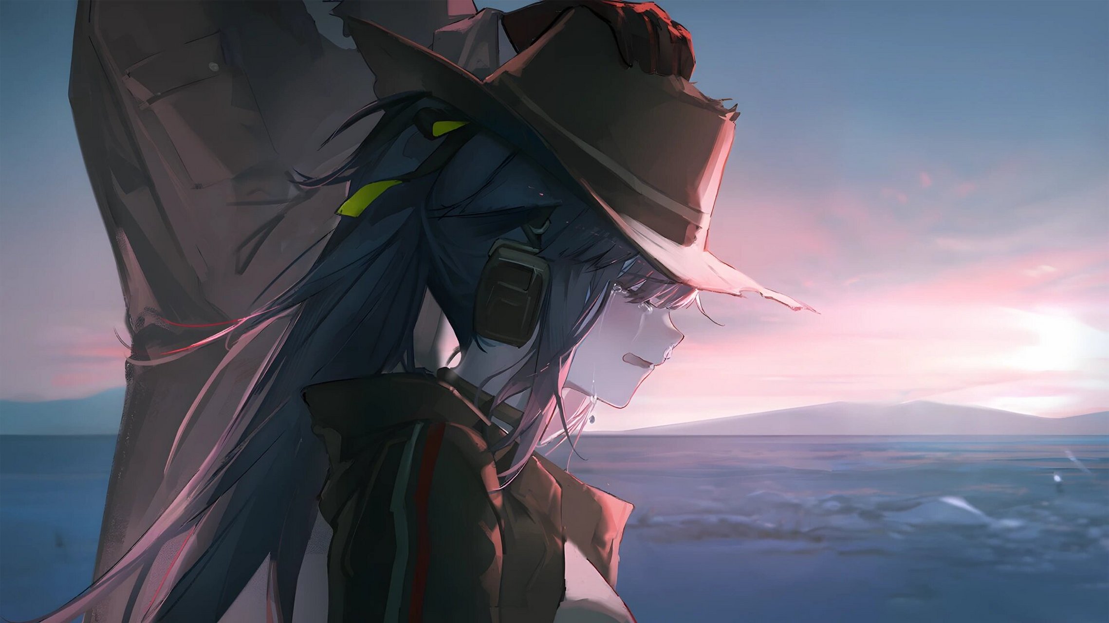 明日方舟干员杰西卡    不再逃避,我会将泪洒入雨中.