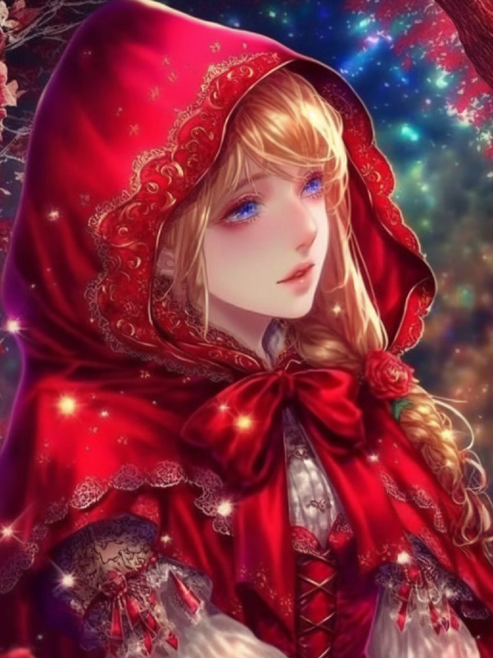 ai绘画 童话·集合吧小红帽,黑化预警 12图      偶得几张暗黑系觉得