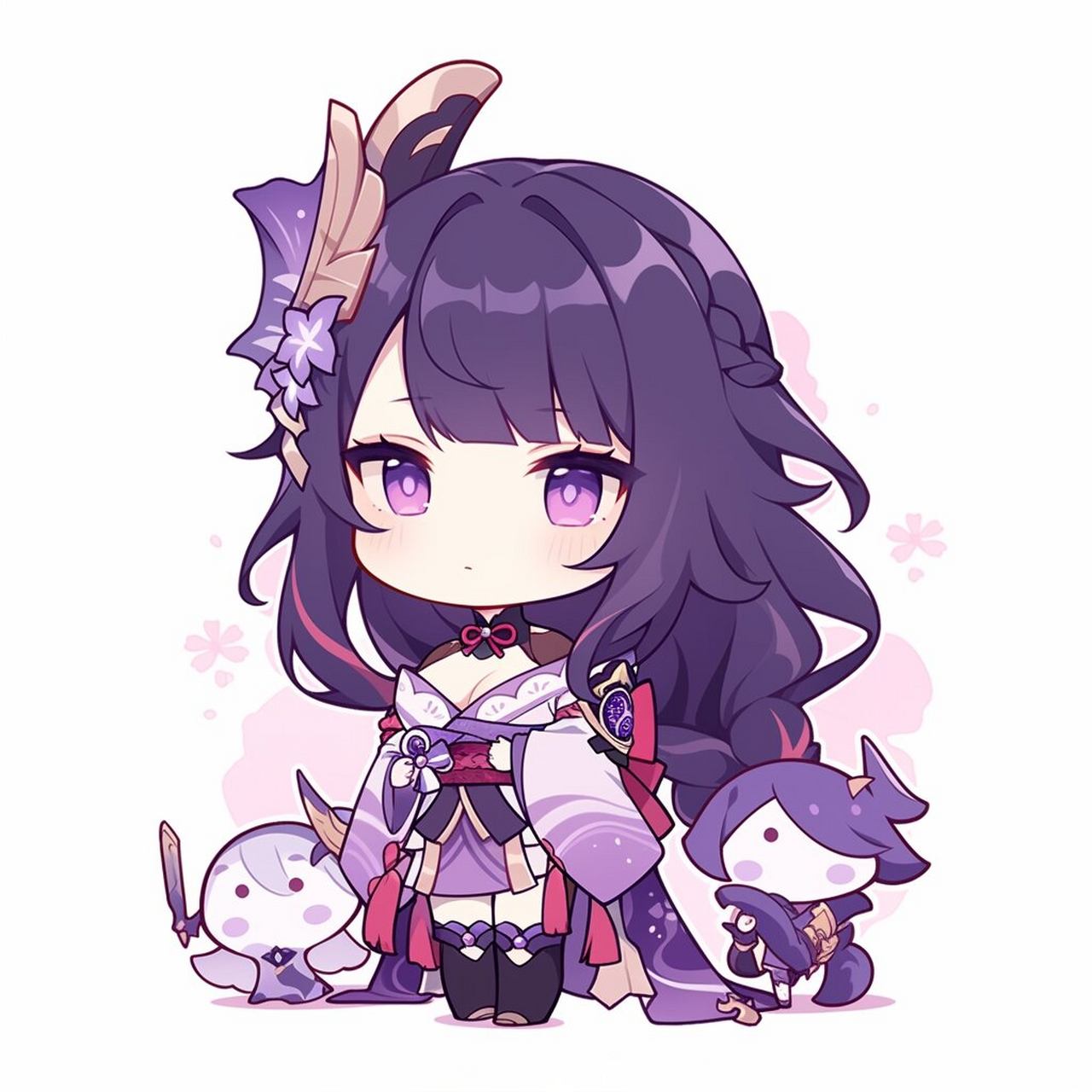 高清原创壁纸|雷电将军 雷电将军贴纸头像