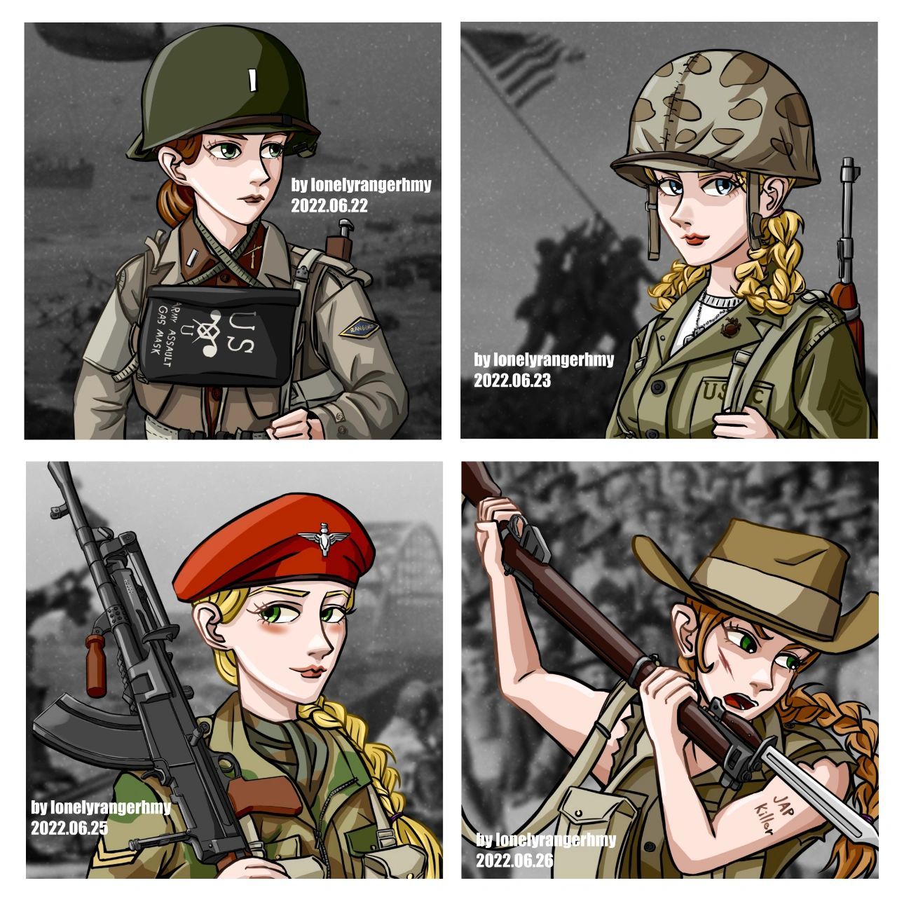 军事风格头像创作第二弹(二战篇)