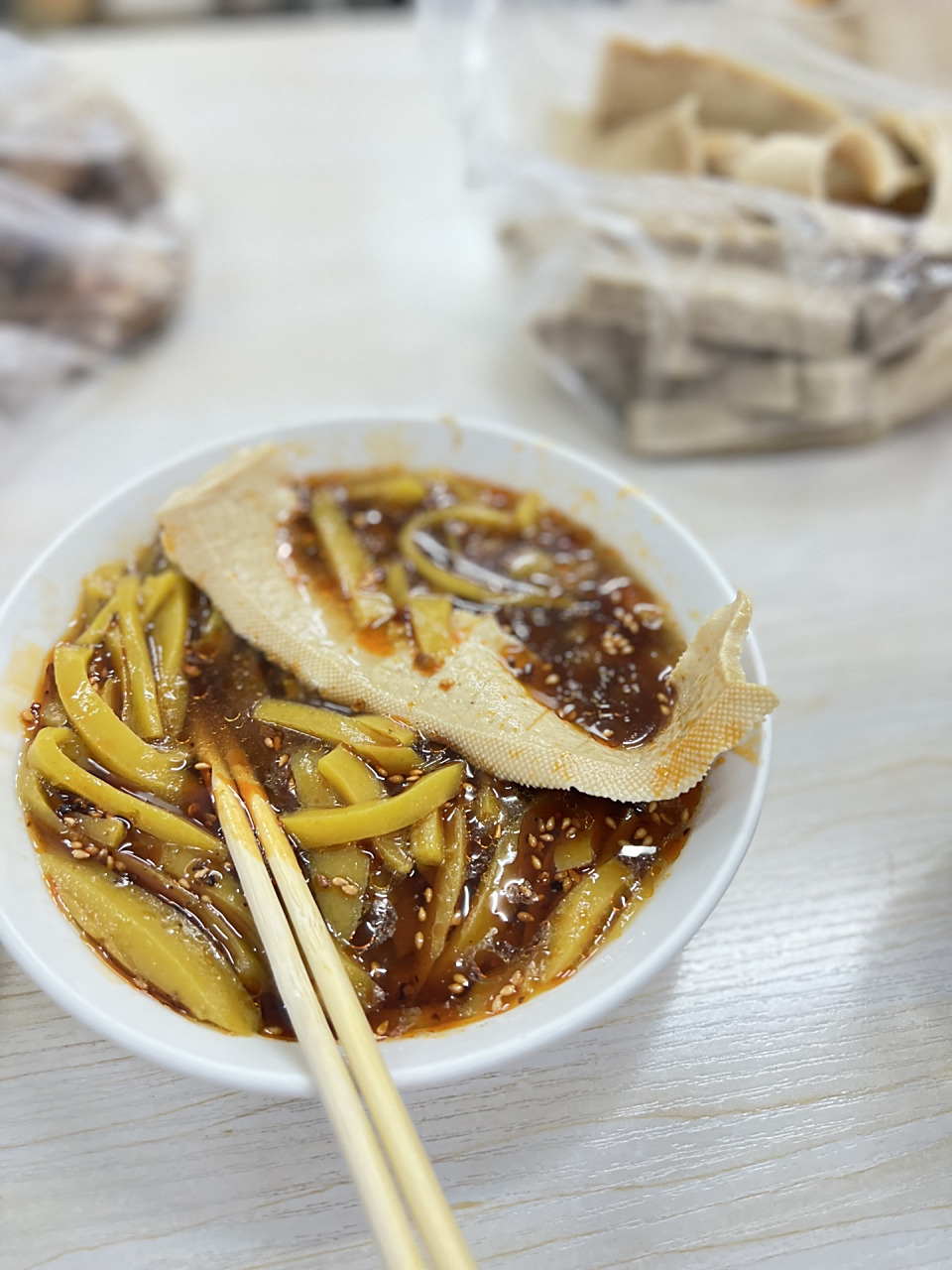 来蔚县必吃的特色美食～真的无敌好吃97 来蔚县一定要吃 豆腐干,豆