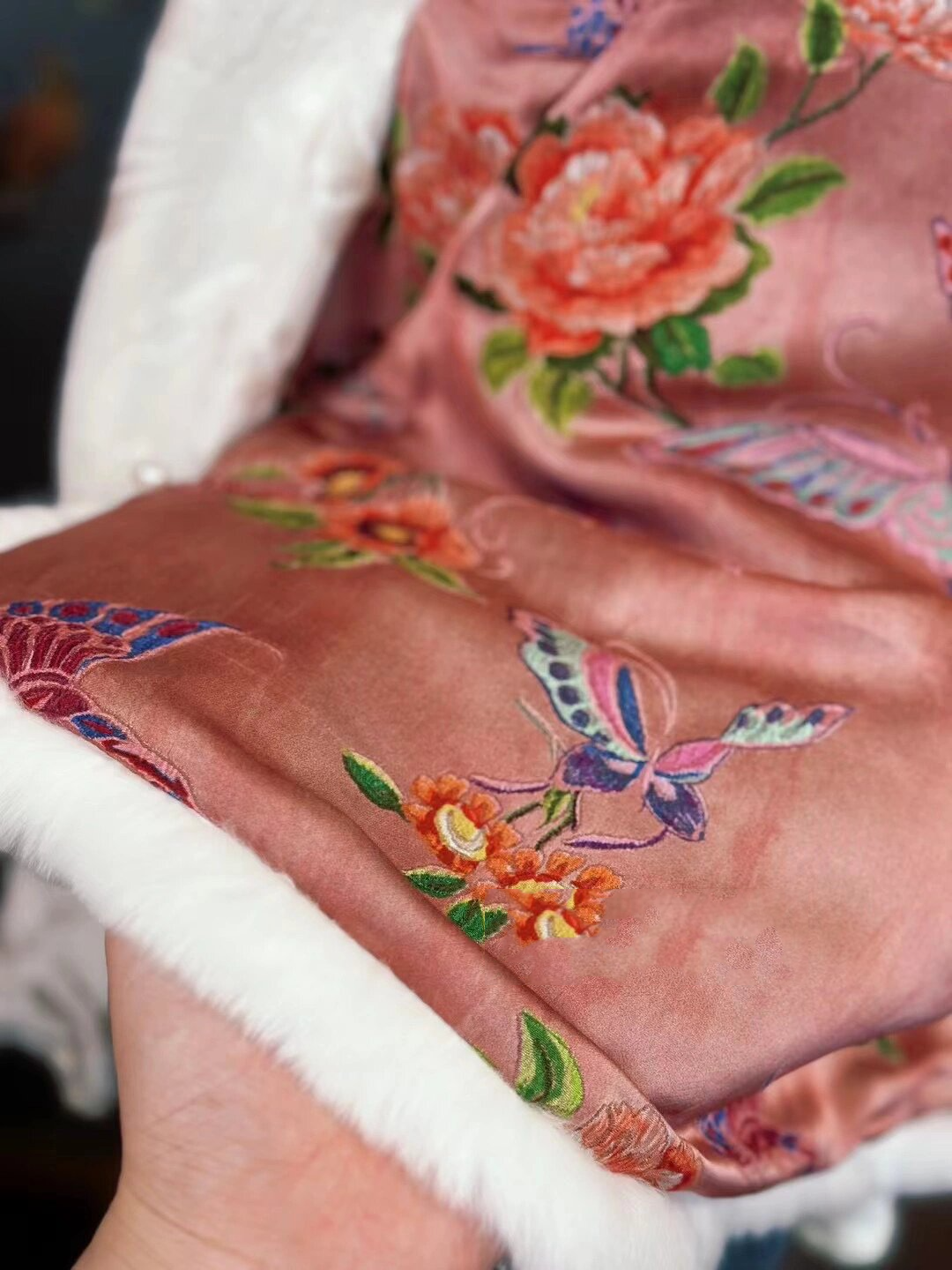 唐装富贵棉马甲