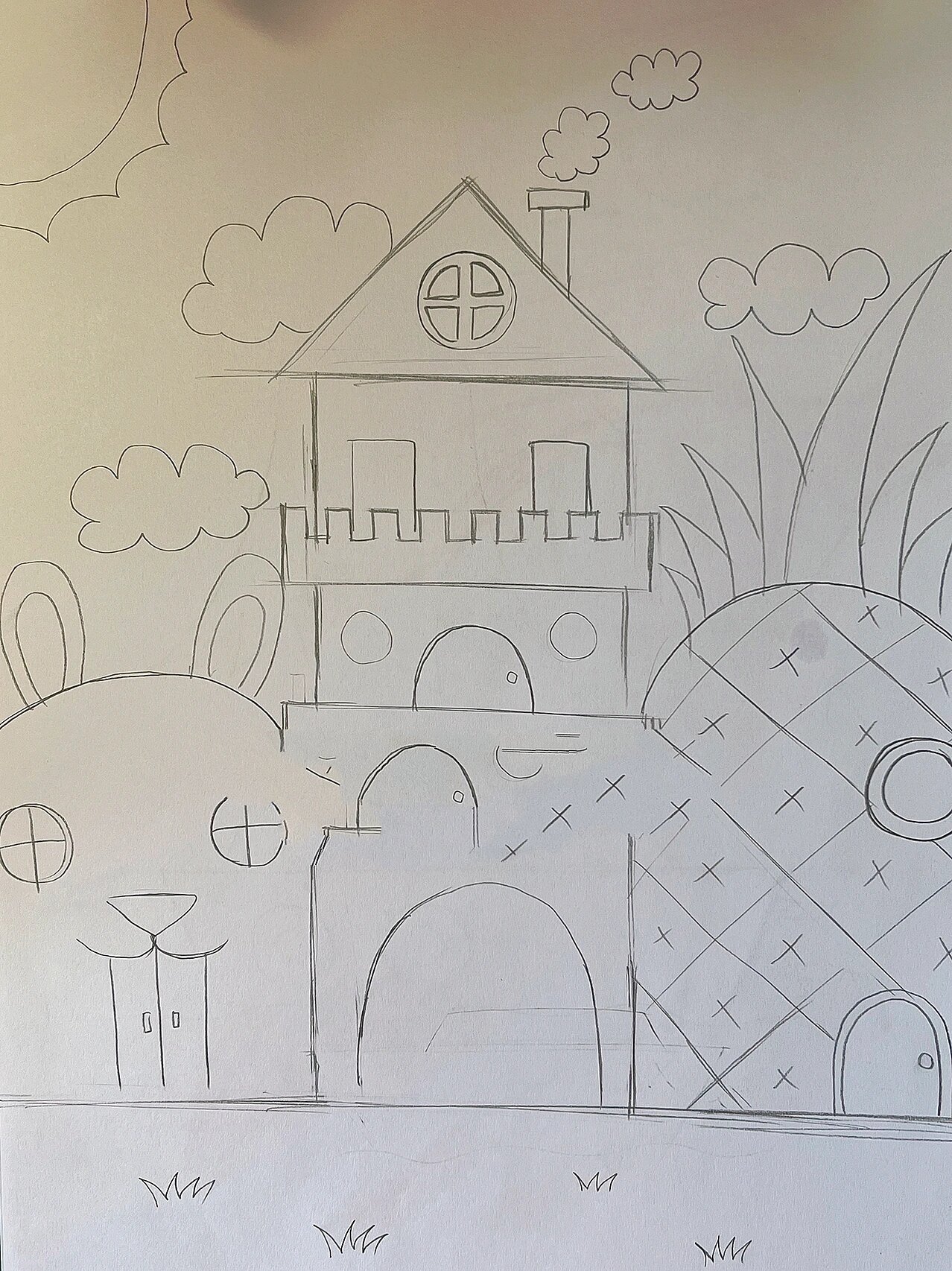 儿童创意画——城堡(附步骤