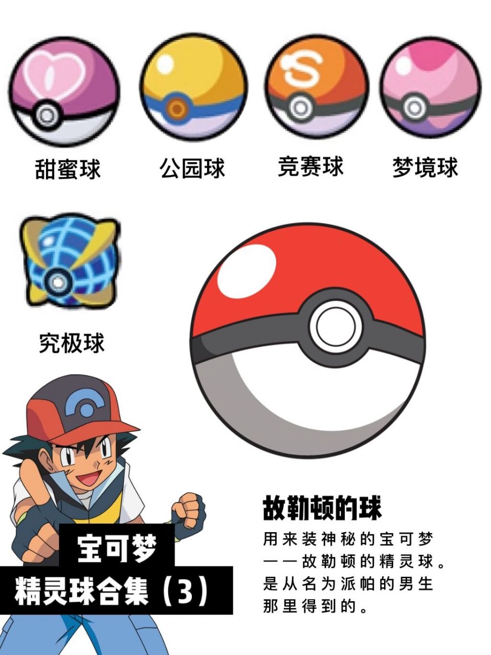 精灵球用得好,宝可梦抓得快 原来精灵球有这么多啊!