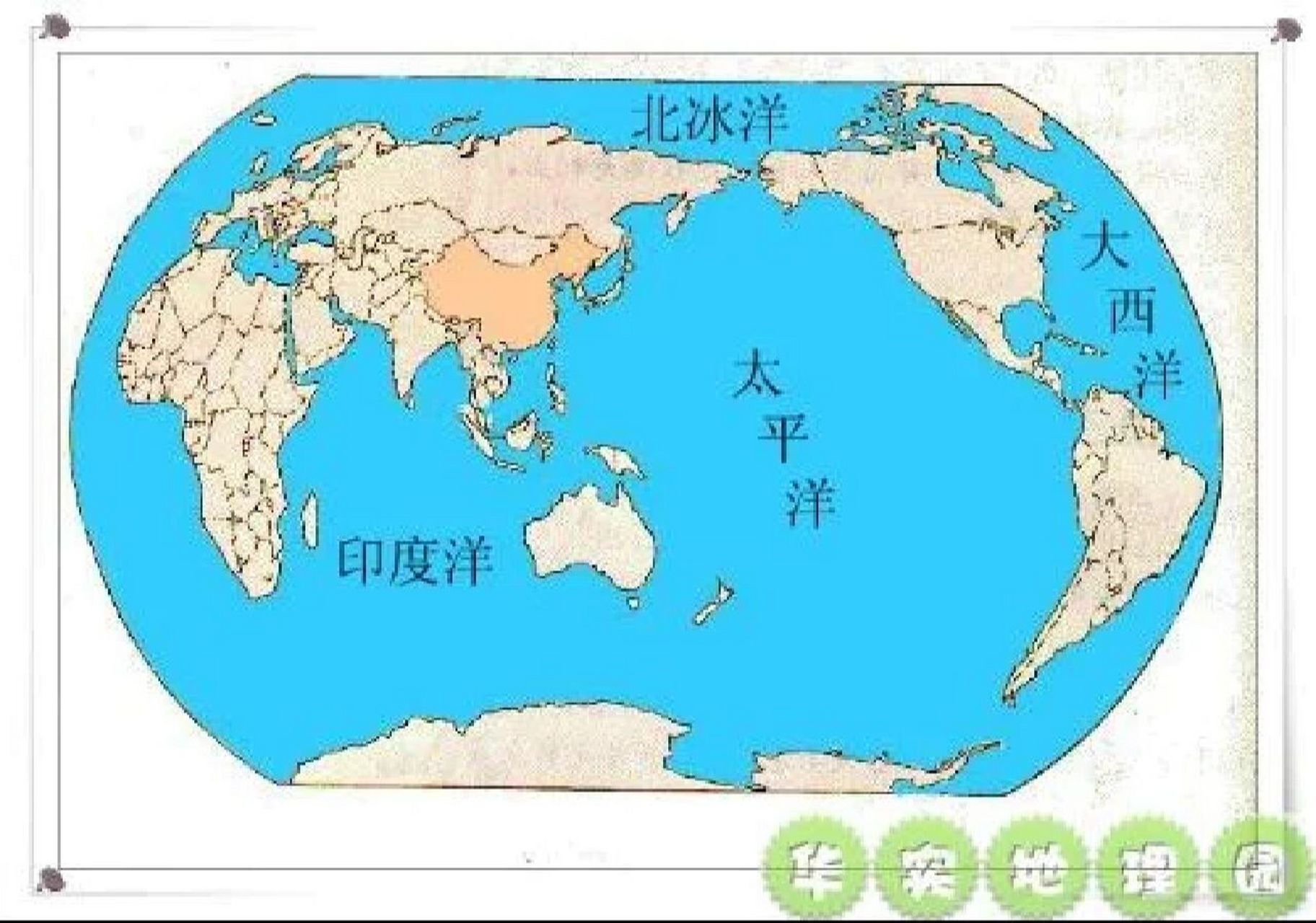 世界四大洋简介 太平洋:世界海洋中面积最阔,深度最大,边缘海和岛屿最