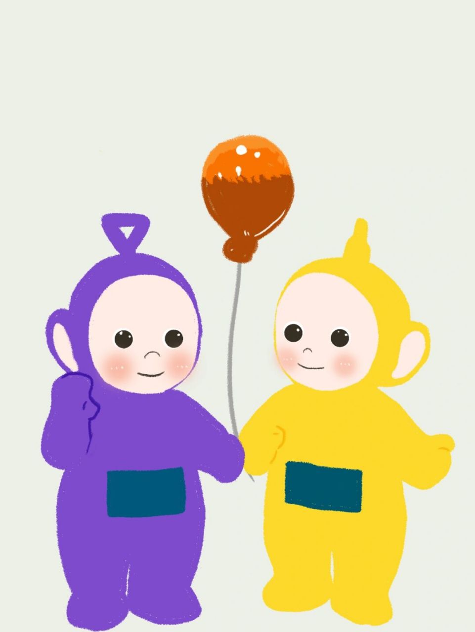 天线宝宝可爱情侣闺蜜头像 想画天线宝宝好久了,以前都是在邻居家看的