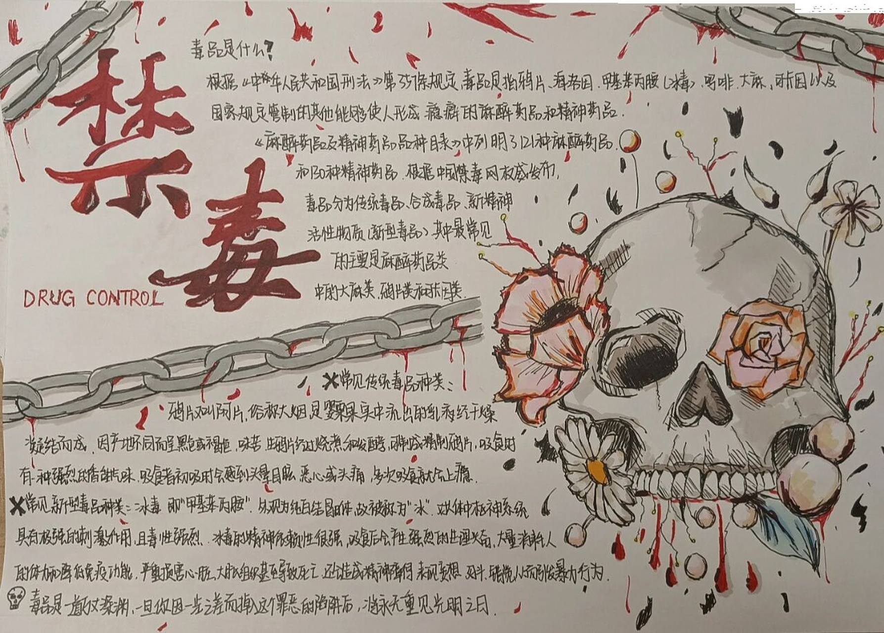 92禁毒手抄报92 忘发了  不可盗图  可以参考的禁毒手抄报初中生