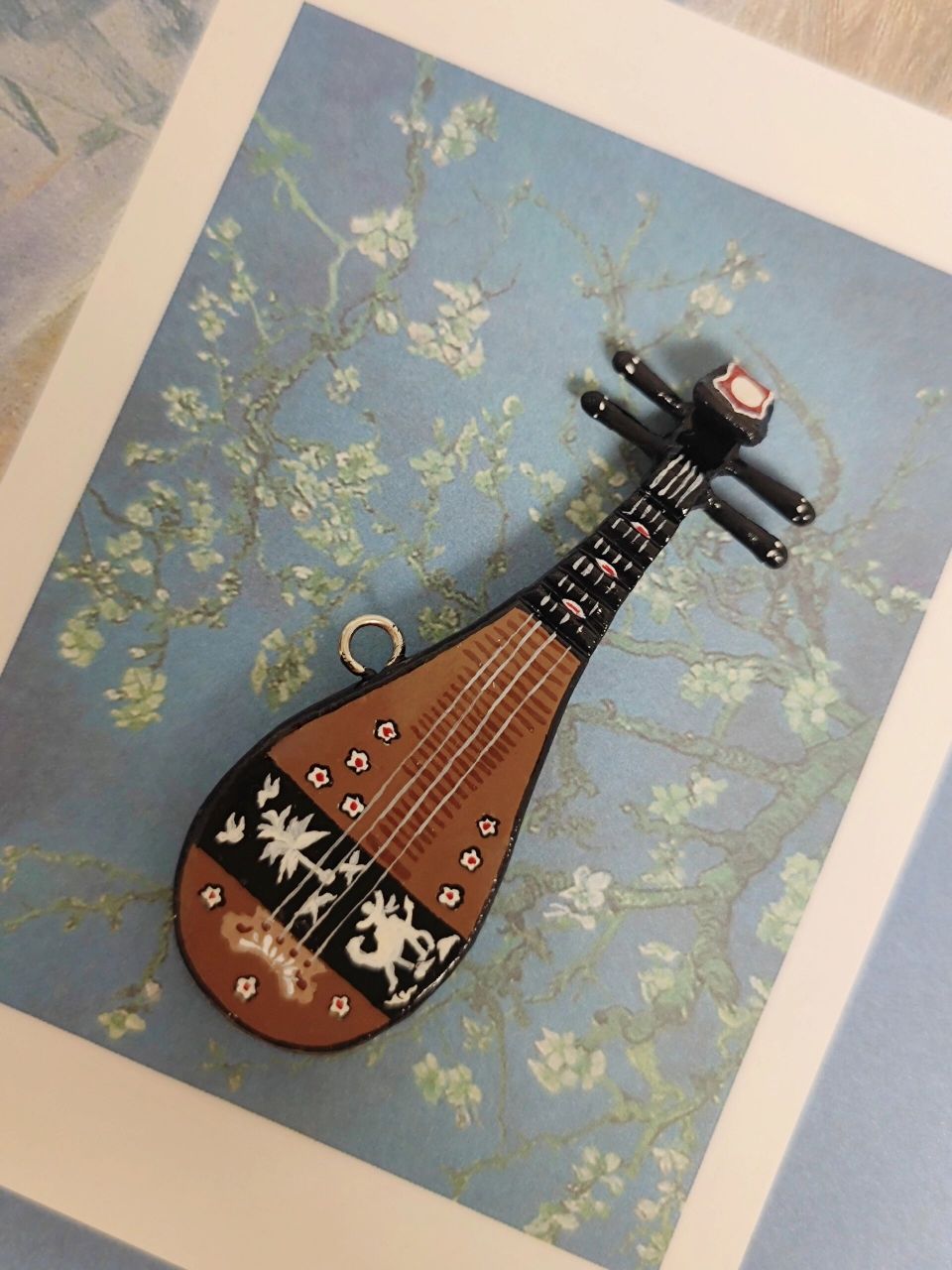 4 琵琶 96 螺钿紫檀五弦琵琶 61 唐 96 (我做是四弦仿品) -本来