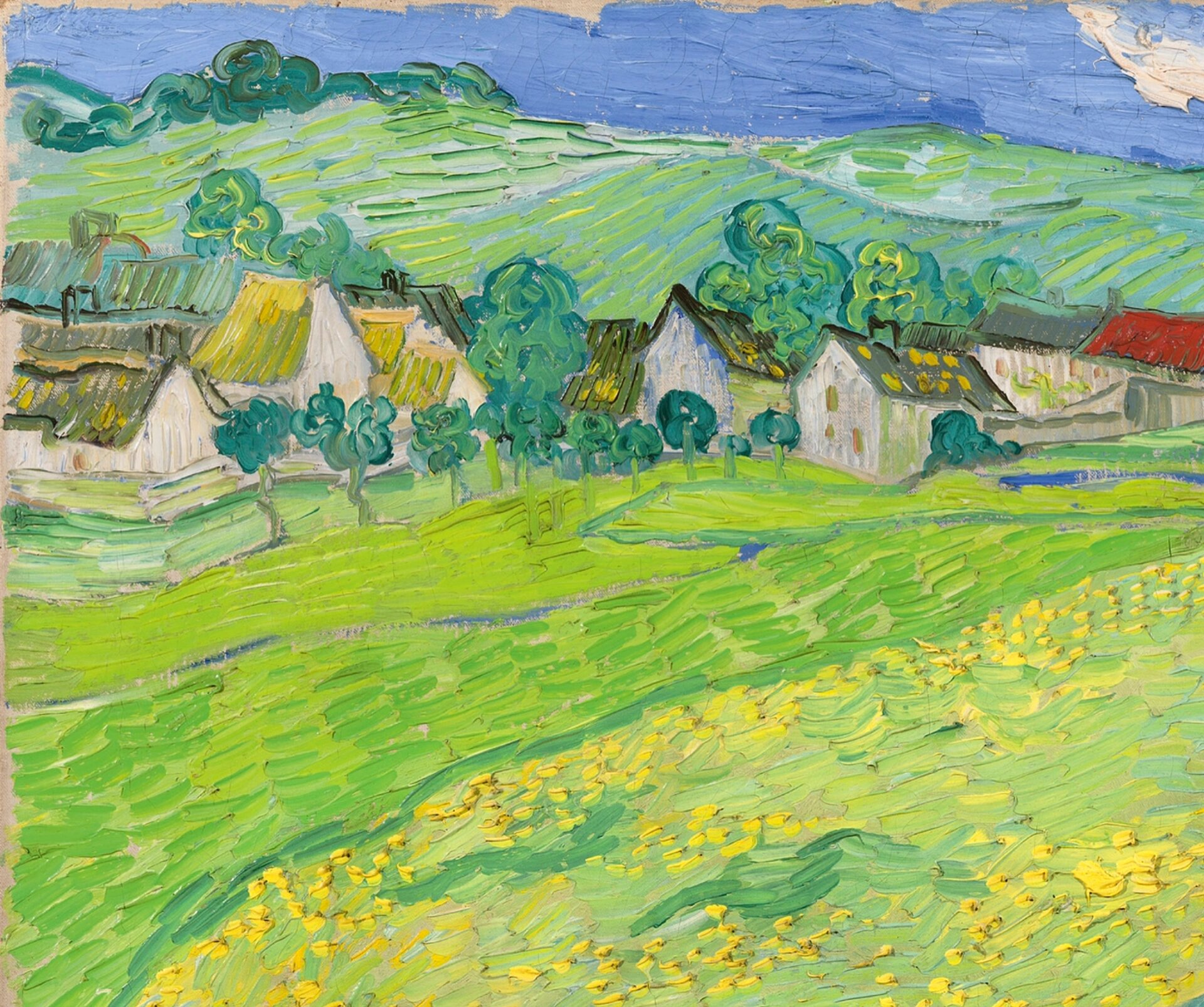 《les vessenots in auvers》 年代:1890 尺寸:65x55cm 材料:布面油画