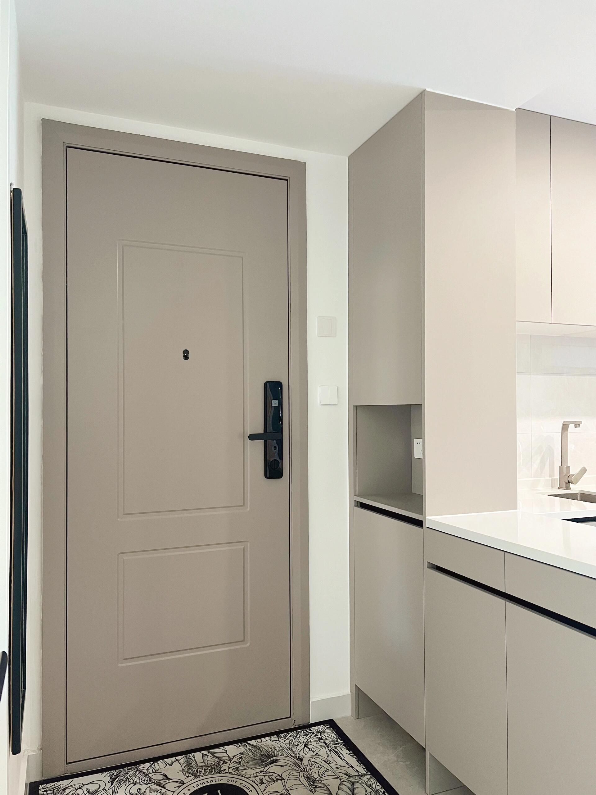 我全都要❗️ 入户门边就是厨房,不想挡采光,还想要鞋柜,玄关柜