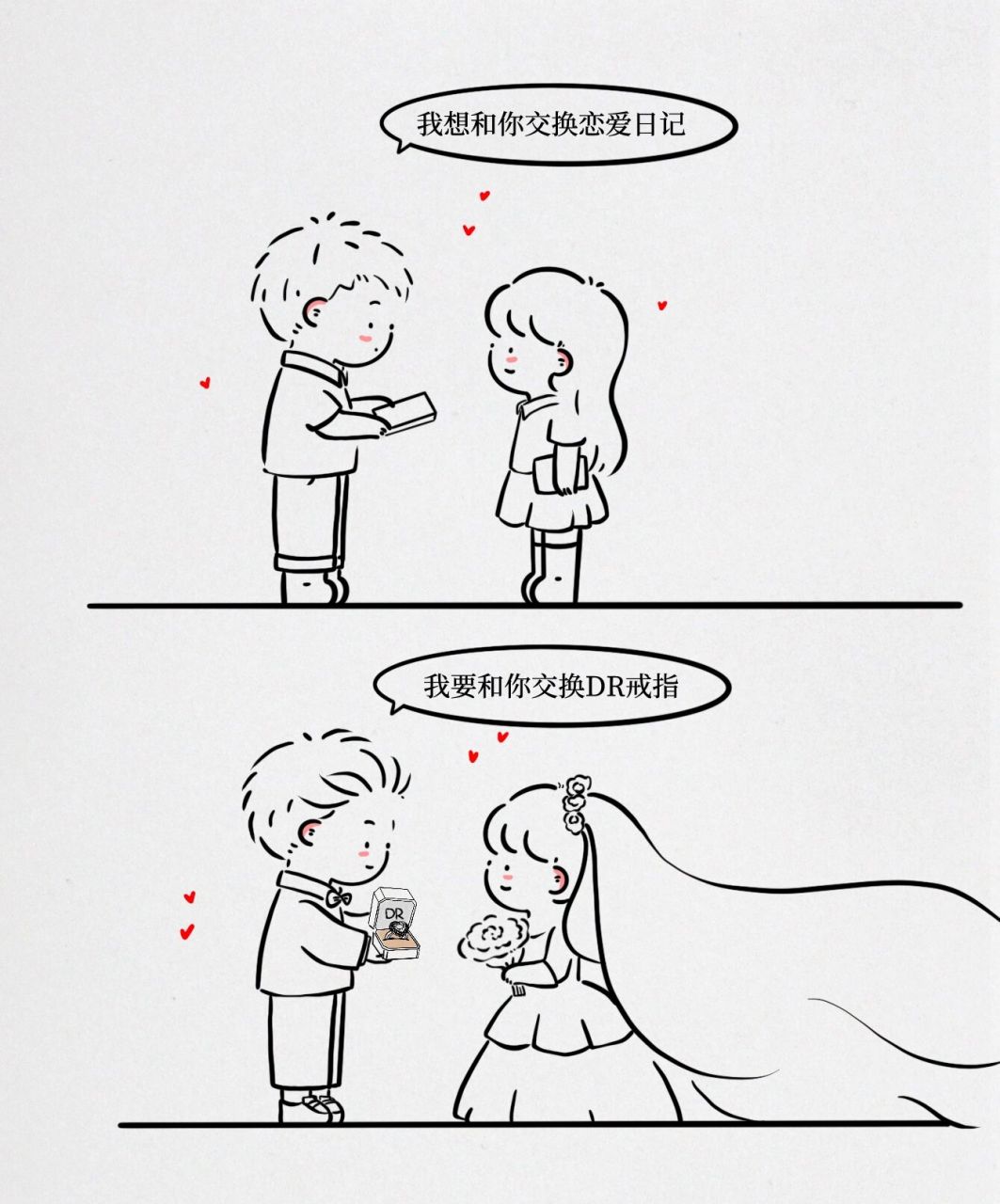 情侣简笔画:苏炳添的爱情,从校服到婚纱93 苏神的神仙爱情也太好磕