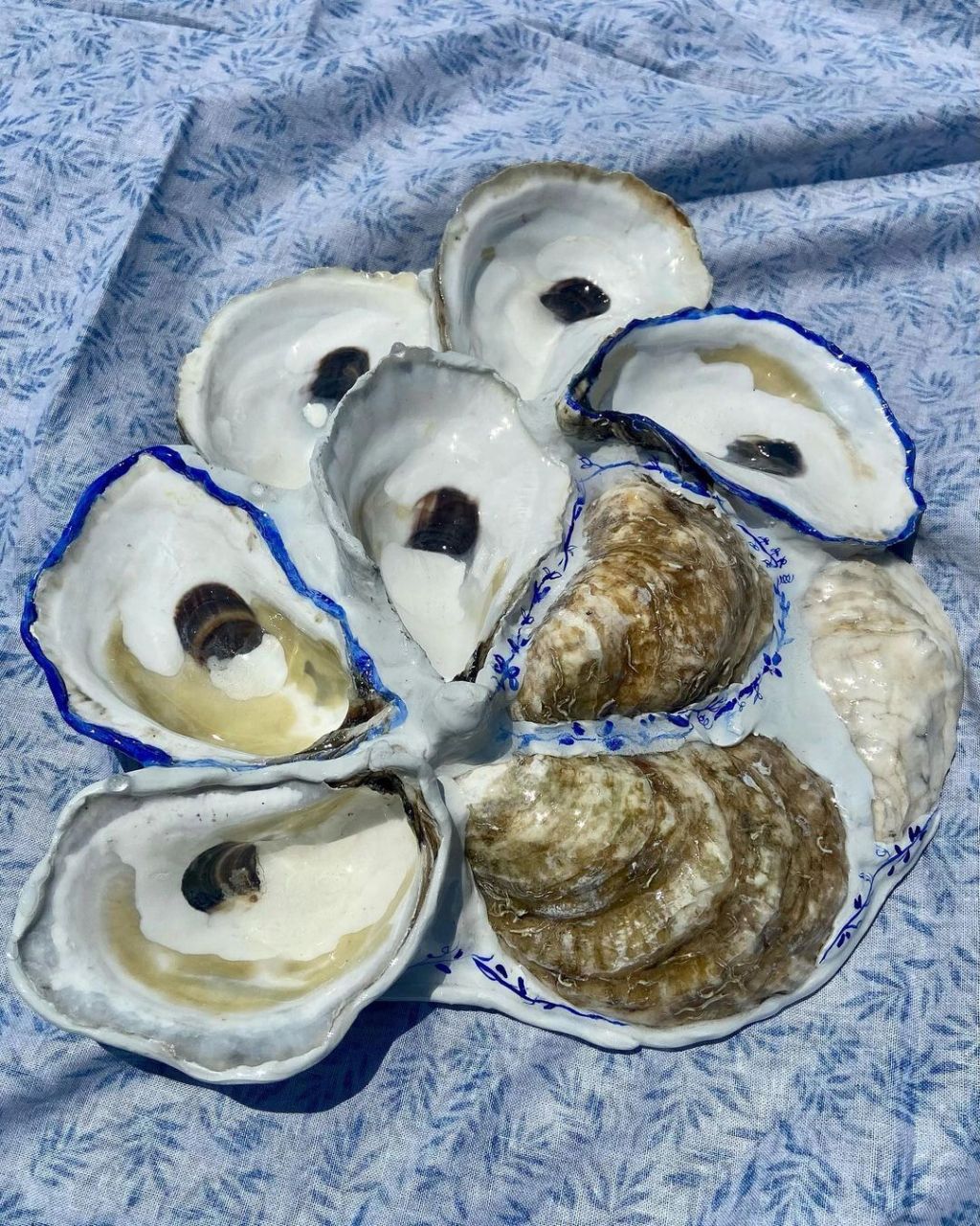 好好创意|chill fish 手工制作的牡蛎盘,灵感来自日常可见的贝壳