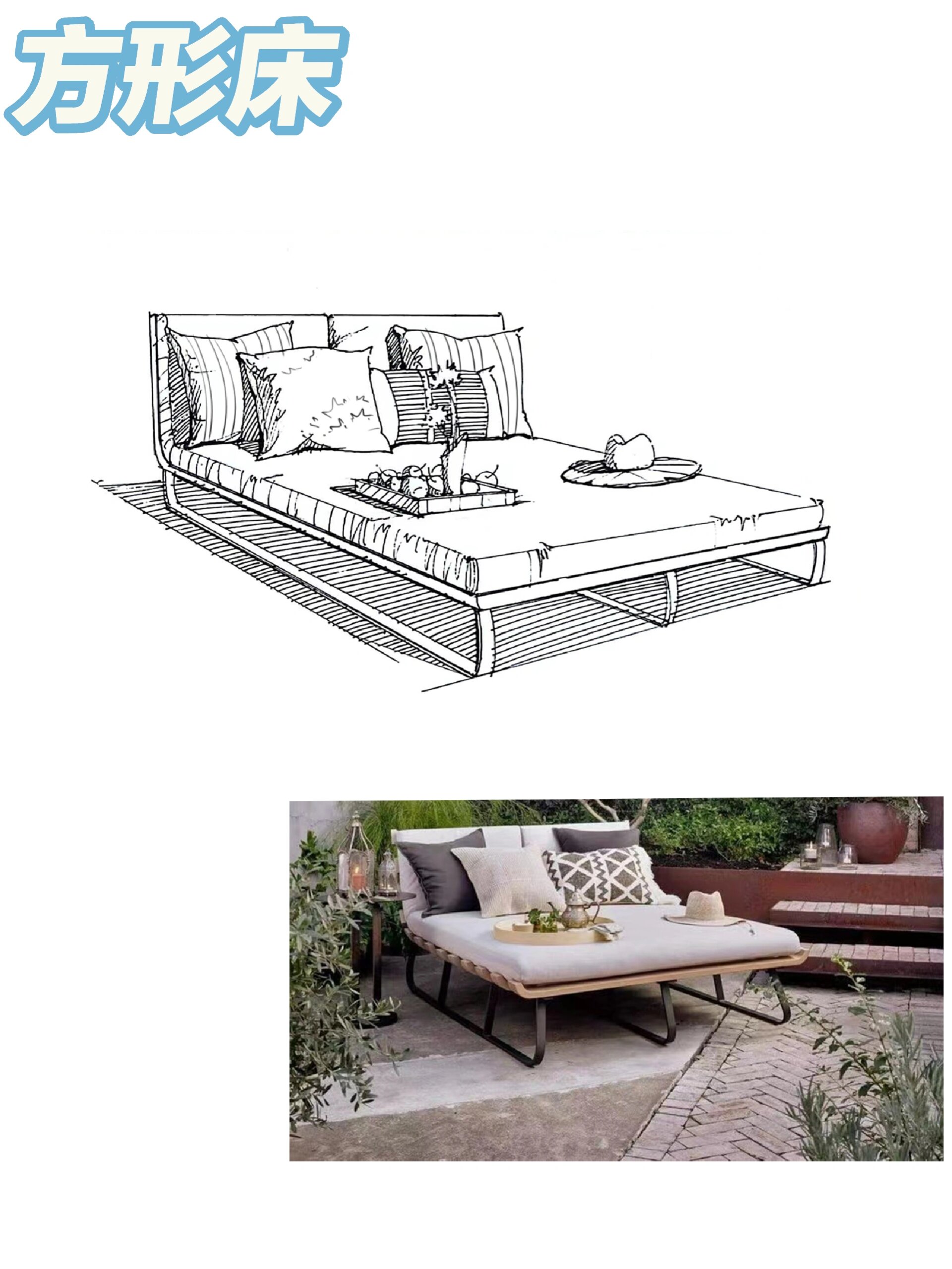 环艺室内手绘单体‖三步学会画床 1 今天来给大家分享一个快速学会画