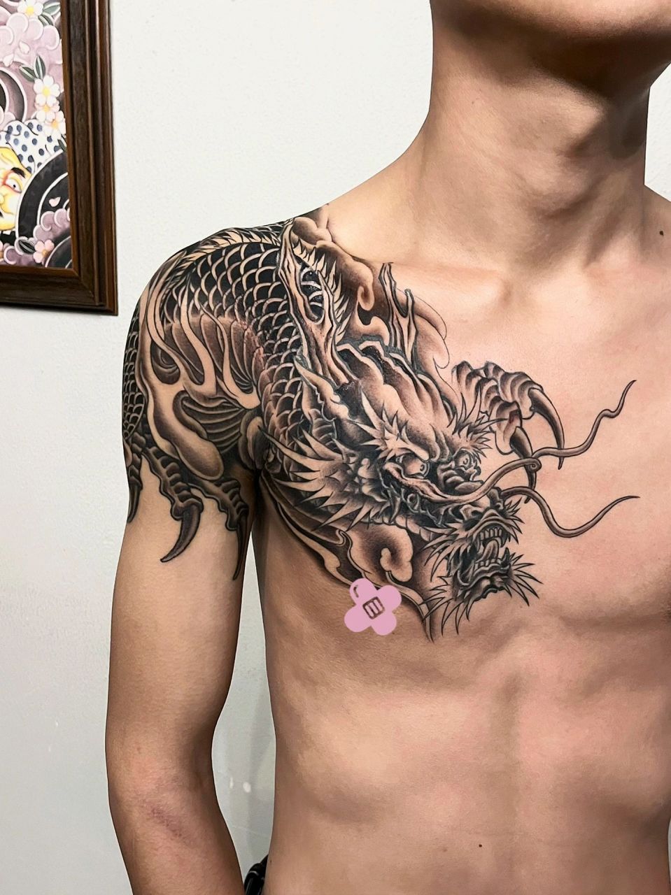 过肩龙纹身 过肩龙纹身