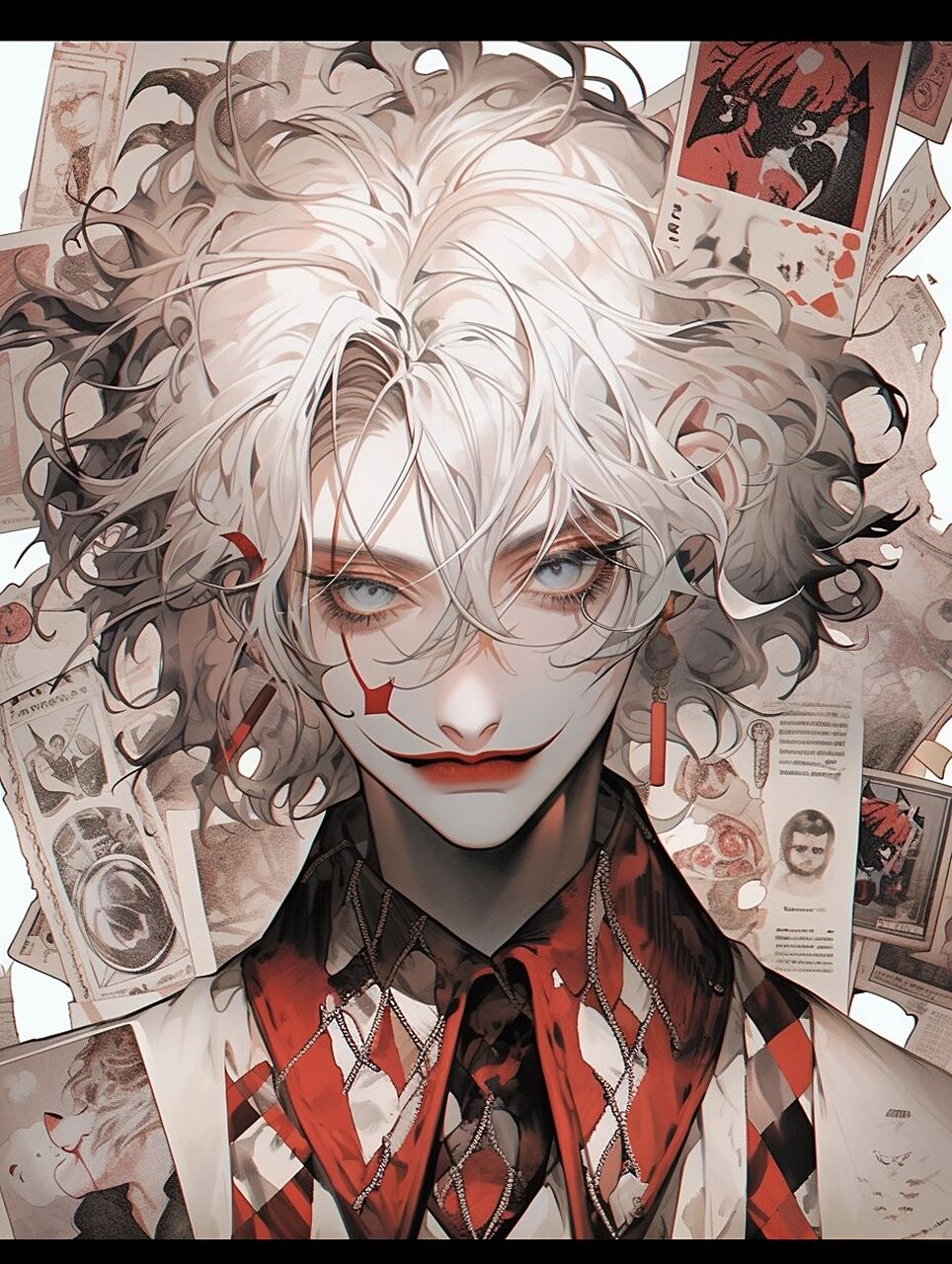 复古港风动漫男生头像|壁纸|小丑妆帅哥 7815辛苦喜欢的宝子们点