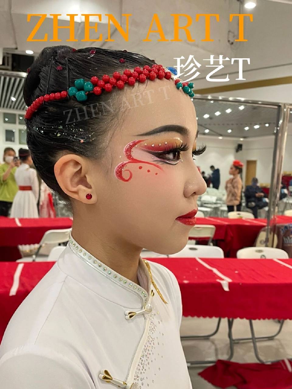 蒙族舞(牧野神韵)妆容 蒙古舞,牧野神韵妆容图.          art t