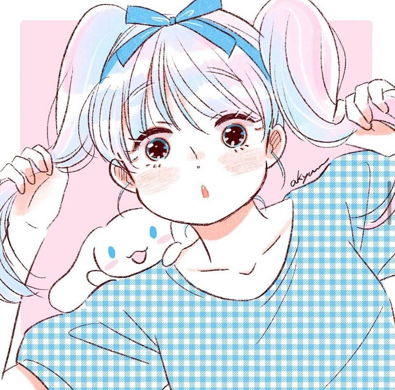 插画欣赏98 活泼可爱的三丽鸥角色拟人头像78 你是哪种风格的呢