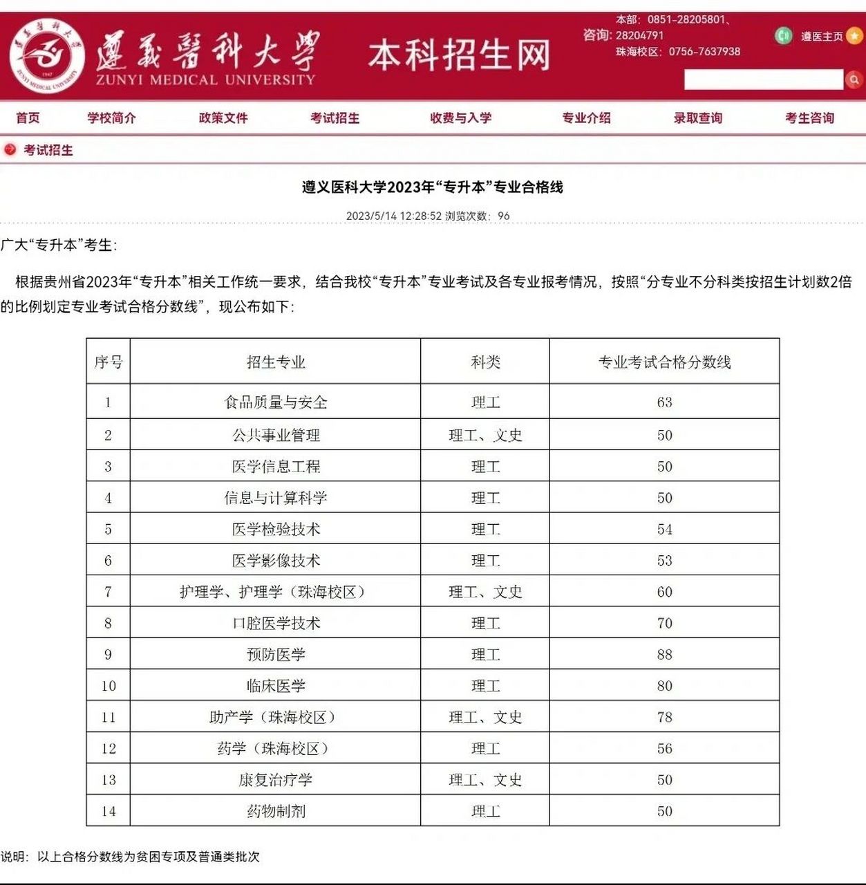 关于北京医科大学分数线的信息